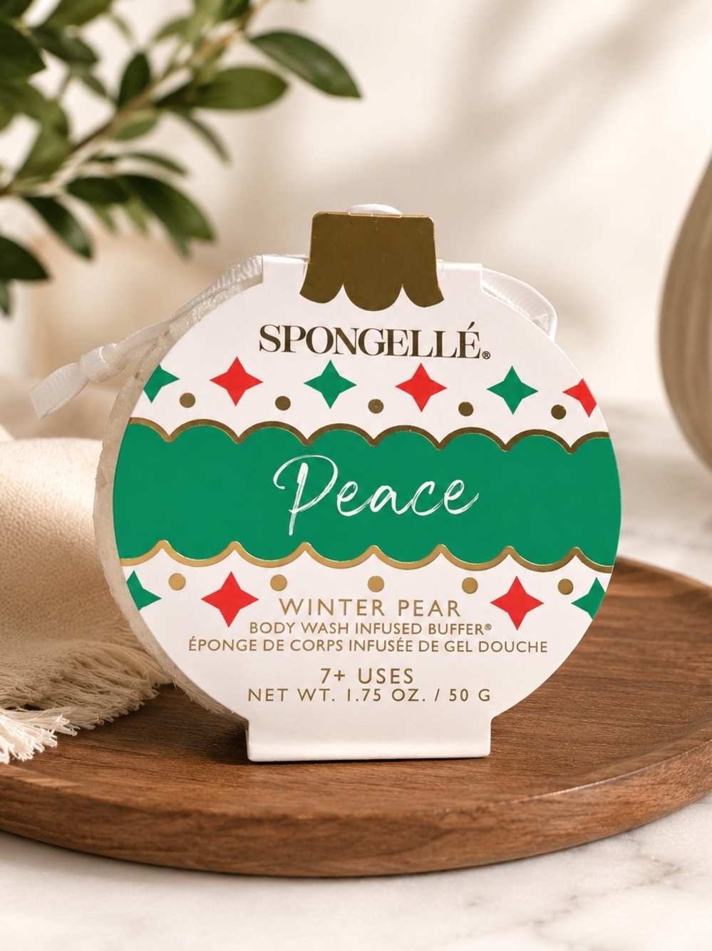 Spongellé Peace Winter Pear Ornament Buffer